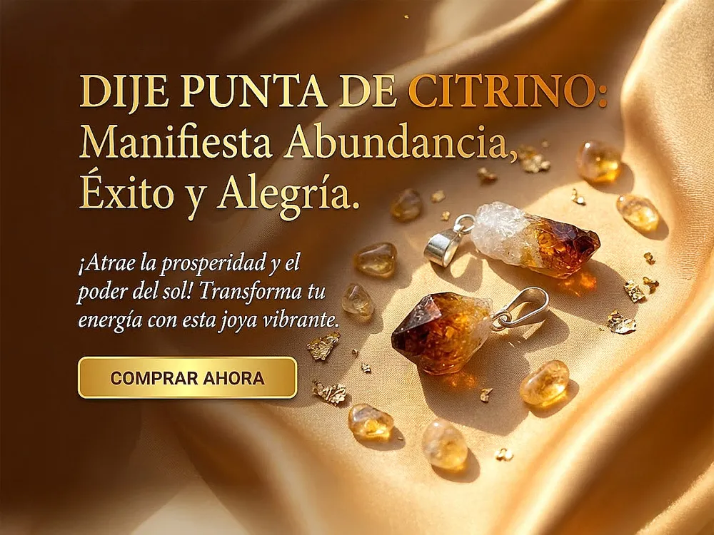 DIJE PUNTA CITRINO